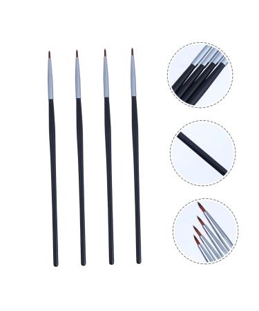 Housoutil 4pcs Fine Eyeliner & Lip Brush Kit | Soft Makeup Brushes for Eyeliner & Lips | Travel-Friendly Makeup Accessories - Buy Online on GoSupps.com