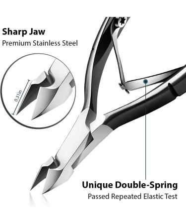 Professional Stainless Steel Cuticle Trimmer & Remover Set - Durable Pedicure & Manicure Tools for Fingernails and Toenails - Buy Online on GoSupps.com
