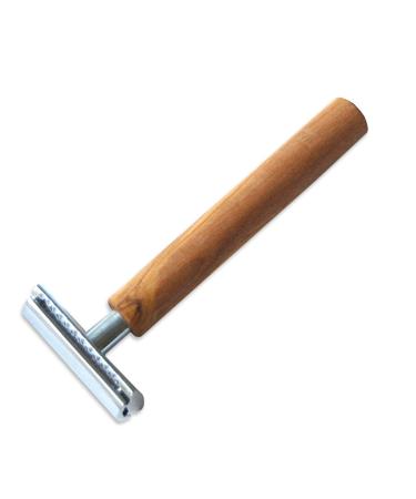 DOM safety razor -CLASSIC- with olive wood handle (with "Watzmann" handle)