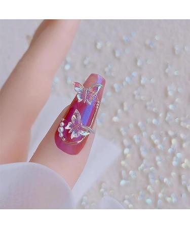 Nail Art Rhinestones and Pearls Set 2 Boxes Mixed Nail Art Decorations 3D Butterfly Bowknot Flower Charms Aurora Bear & Crystal Gems for DIY Nail Design Crafting Parties Weddings - Buy Online on GoSupps.com