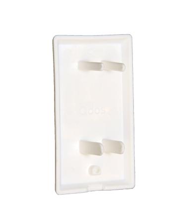Qdos StayPut Double Outlet Plug Cover - Secure Fit, Beveled Edges - 6 Pack, White - Buy Online on GoSupps.com