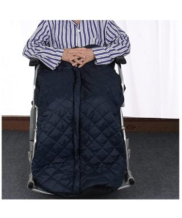 Wheelchair Warm Legs Cover for Elderly Wheelchair Windproof Warm Blanket Wheelchair Foot Warm Blanket Pockets Siamese Semi-Wrapped Windproof Set for Elderly and Disabl