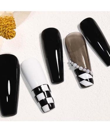 Long Lasting Saturated White Black Semi Solid Drawing Nail Painting Gel UV Nail Art Polish Manicure Rubbing Gel Nail Art Tools - (Color: White) - Buy Online on GoSupps.com