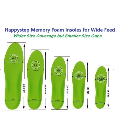 HappyStep Plantar Fasciitis Orthotic Insoles UK 5-6.5 - PU Memory Foam, Arch Support, Heel Cushioning for Foot Pain Relief - Buy Online on GoSupps.com