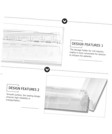 ULTECHNOVO 2pcs Light-Proof Injection Box Syringe Case Holder - Assorted Color Plastic Storage Box for Clinic & Vehicle - 7.2X7.2X1.5cm - Buy Online on GoSupps.com