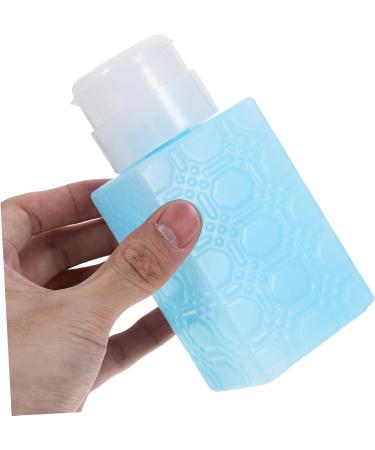 HAPINARY Alcohol Dispenser Makeup Remover Container Push down Pump Dispenser Nail Polish Remover Dispenser Pump Mini Water Dispenser Nail Polish Remover Bottle Plastic Travel Gel Square 6x5x13cm Blue - Buy Online on GoSupps.com