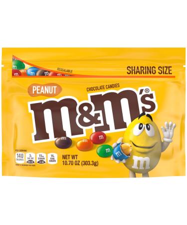 M&M'S Peanut Chocolate Candy Sharing Size 10.7-Ounce Bag