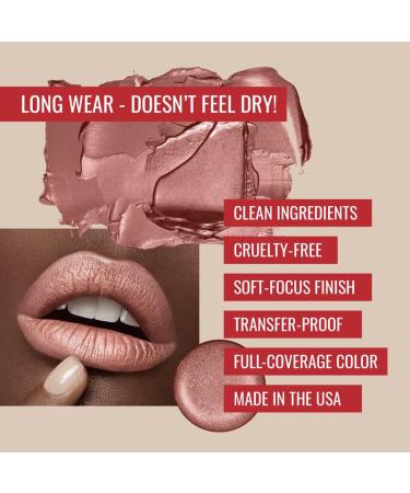 Runway Rogue Silk Glam Liquid Lipstick - Sex Symbol Medium-Nude Long-Wear Formula | 1 Fl Oz - Buy Online on GoSupps.com