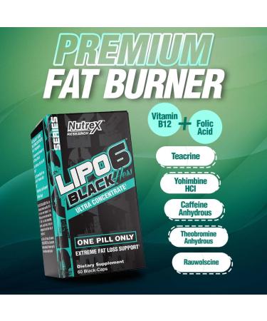 Nutrex LIPO-6 Black Hers - Weight Loss Support Capsules (120 Count) - Buy Online on GoSupps.com