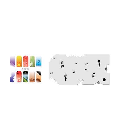 Fingernail stencil (airbrush nail art) Fengda JFH04-072