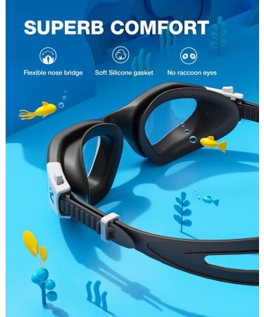 Zionor G1mini Children's Swimming Goggles - Polarized/Non-Polarized Anti-Fog UV Protection for Ages 3-14 | Best Kids Swim Goggles - Buy Online on GoSupps.com