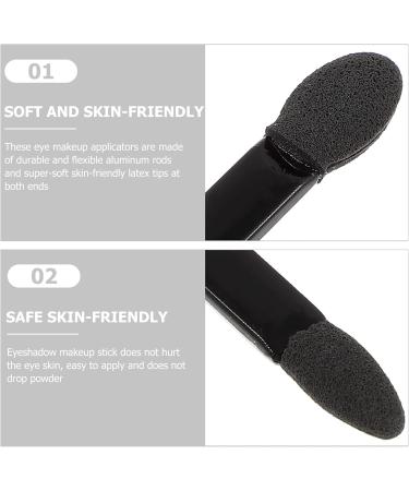 KALLORY 50pcs Makeup Sponge Make up Sponges for Face Brush Eyeshadow Cleaning Brush Lip Brush Disposable 1 count (Pack of 1) Black - Buy Online on GoSupps.com