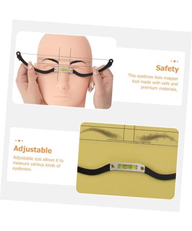 PLAFOPE Measuring Ruler 1 Set Arch Embroidery Eyebrow Ruler Eyebrow Stencils Eyebrow Shaper Pull Wire Draw a Line - Buy Online on GoSupps.com