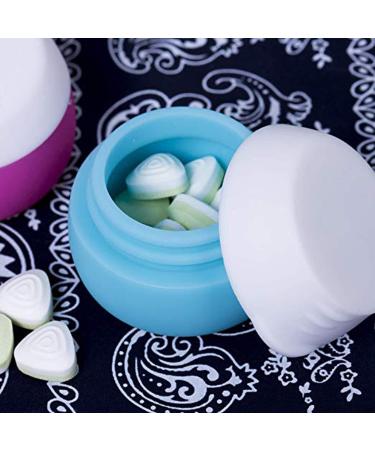 Gemice Silicone Cream Jars - TSA Approved Travel Containers for Toiletries - Leak-proof & Travel Size - Cosmetic Makeup & Hand Cream - 4 Pack (Pink) - Buy Online on GoSupps.com