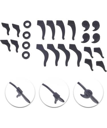 Gleavi 3-Part Glasses Accessories Set | Sunglasses & Round Glasses Leg Covers | Ear Bruises Protection | Black - 3pcs - Buy Online on GoSupps.com