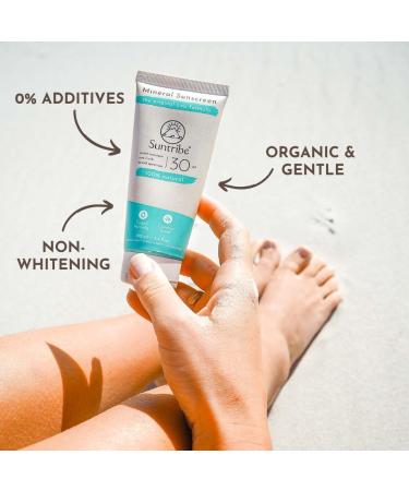 Suntribe Mineral Organic Sunscreen LSF 30 - Tinted 100% Natural & Riffproof Waterproof | Award-Winning Beauty Shortlist 2022 - Buy Online on GoSupps.com