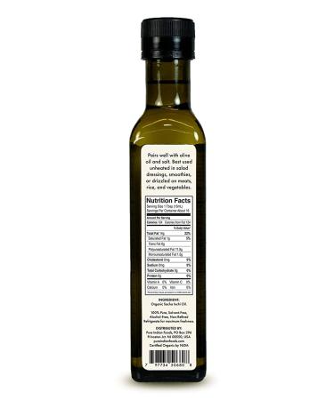 Pure Indian Foods Organic Cold Pressed Extra-Virgin Sacha Inchi Oil - 250ml - Buy Online on GoSupps.com