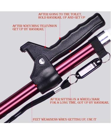 Walking Stick Walkers for Seniors Walking Stick Elderly Multifunctional Luminous TelesCrutches Lightweight Height-Adjustable Walking Stick rollator Walker Durable Mobility Aid - Buy Online on GoSupps.com