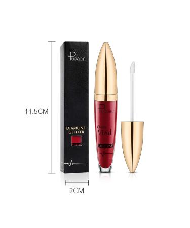 WSXC 3PCS Diamond Shiny Long Lasting Lipstick Set - Waterproof Matte Liquid & Glitter Lip Gloss (04 05 06) | International Shipping Available  - Buy Online on GoSupps.com