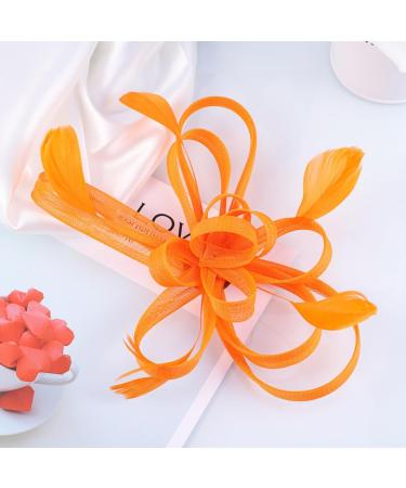 2 in 1 Feather Fascinator Hair Clip and Brooch Pin Bridal Hair Fascinator Halloween Hair Decoration for Girls - Buy Online on GoSupps.com