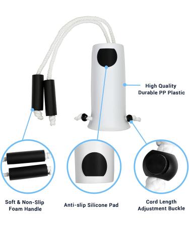 OPOVE Sock Aid for Elderly, Disability, Pregnant Women - Premium Helper with Adjustable Cords - Buy Online on GoSupps.com