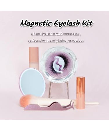 Self-Adhesive Reusable False Eyelashes | Waterproof No Glue with Clip & Mirror - Worldwide Shipping - Buy Online on GoSupps.com