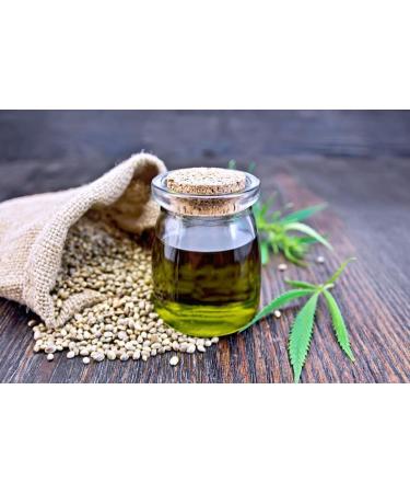 OPO Hemp Seed Oil - 4 oz Glass & Dropper - Pure Unrefined Cold Pressed Uncut Virgin Non GMO Vegan Carrier Oil Made In USA Soap Making Essential Oil - Buy Online on GoSupps.com