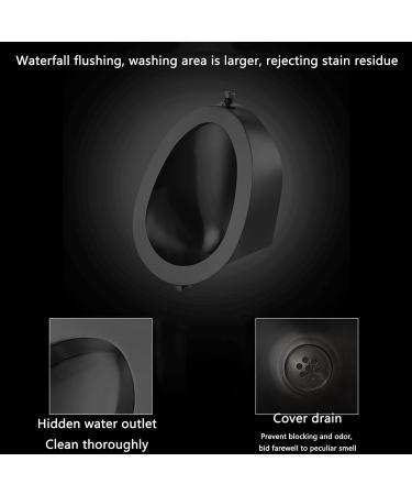 Household Items Men's Urinal Trough Commercial Washout Urinal Intelligent Touchless Stainless Steel Urinal Black Bathroom Wall Mounted Urinal Toilet Accessory for Home - Buy Online on GoSupps.com