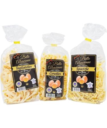  La Belle Alsacienne Egg pasta tagliatelle - 250g bag - Buy Online on GoSupps.com