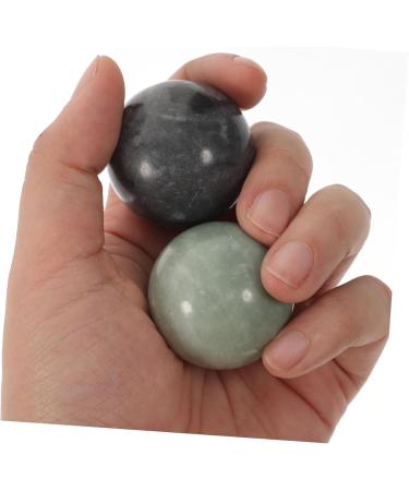 Shop BUIFULSIC Marble Baoding Spheres - Greenish Stone Fitness Balls for Stress Relief and Hand Massage | International Shipping Available - Buy Online on GoSupps.com