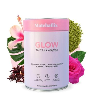 Matchaflix | Th Matcha avec Collag ne | Beaut et bien- tre chaque gorg e | 220g