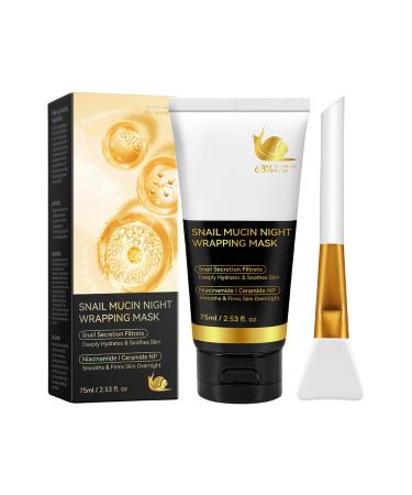 Overnight Masque 75ml Night Mask For Face Brightening Clay Moisturizing Gel For Night Sleep Post Workout Travel & Daily Use