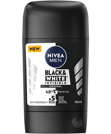 NIVEA Invisible Sticks for Men - Extra Fresh & Clean - 48h - Antiperspirant - No White Marks on Yellow Stains - Patented Emulsion Technology - Pack of 2 - 2 x 50 ml - - Buy Online on GoSupps.com