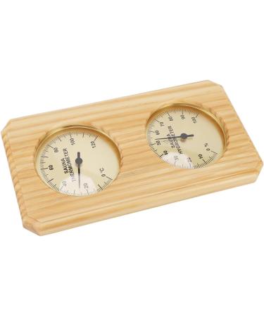 Buy 2-in-1 Sauna Thermometer & Hygrometer - Premium Wood & Copper Design for Bathroom | International Shipping - Buy Online on GoSupps.com