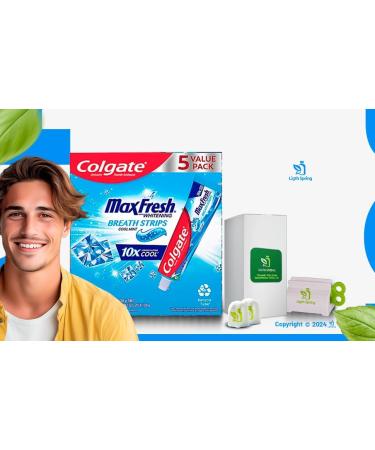 Max Fresh Mint Toothpaste Strips - 5 Tubes 36.5 oz Fights Cavities & Whitens Teeth + Toothpaste Squeezer & No-Mess Caps - Shop Now Internationally - Buy Online on GoSupps.com