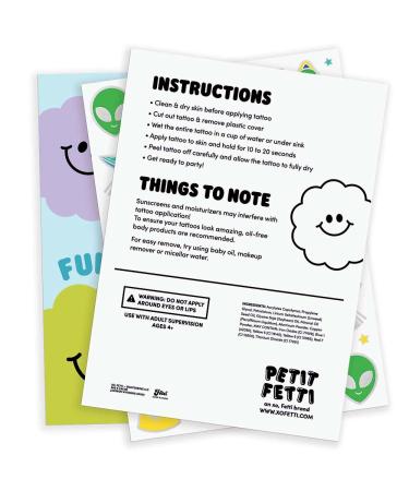 XO Fetti Alien Temporary Tattoos - 42 Glitter Styles | UFO Space Themed Birthday Party Supplies - Buy Online on GoSupps.com