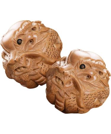 Toyvian 10 STK Handmill Deast Bath for Adults - Chinese Meditation Baoding Balls & Popuck T-Tool for Relaxation - Buy Online on GoSupps.com