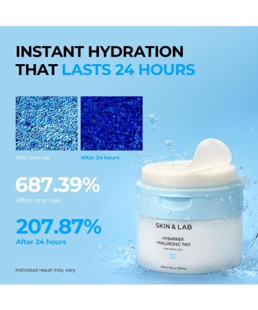  SKIN&LAB Hybarrier Hyaluronic Pad Deep Hydration & Cooling Stretchable Pads for Dryness & Inner Skin Tightness 70 Pads - Buy Online on GoSupps.com