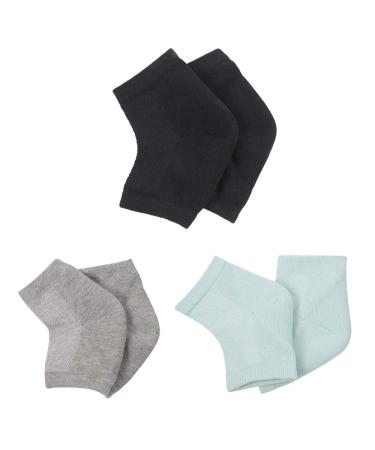 Gel-socks moisturizing socks toesless socks for everyone with cracked heels that have pain and need relief 3 pairs