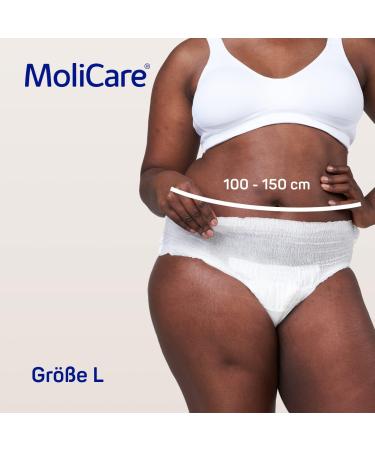 Molicare Premium Mobile Disposable Pants for Incontinence - Size L (100-150 cm) - 14 Pieces - Discreet & Effective for Men & Women - Buy Online on GoSupps.com