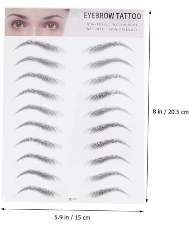 NOLITOY 2pcs Hair-like Women Tool Stickers Transfer for Type Artificial Black Imitation Men Eyebrow 20.50X15.00X0.20CM Black - Buy Online on GoSupps.com