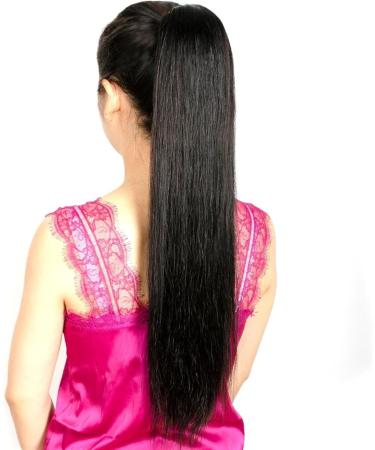 Ponytail Extension Drawstring Ponytail Extensions Straight Human Hair Extensions Brazilian Remy Hair Straight Ponytail Clip In Ponytail Hairpieces for Women Ponytail Hair Extension(Size:18Inch 150g) 18Inch 150g Straight Hair - Buy Online on GoSupps.com