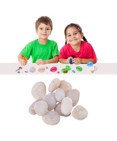 Hemoton DIY Crafts Painting Rocks - 500g White River Stones for Kids Art Supplies - Buy Online on GoSupps.com