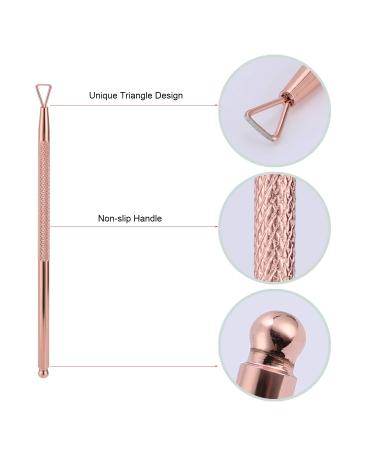 3-Piece Nail Skin Pliers Set Stainless Steel Cuticle Nipper & Remover for Fingernails & Toenails in Rose Gold | Mwoot Cuticle Trimmer with Pusher & Peeler - Buy Online on GoSupps.com