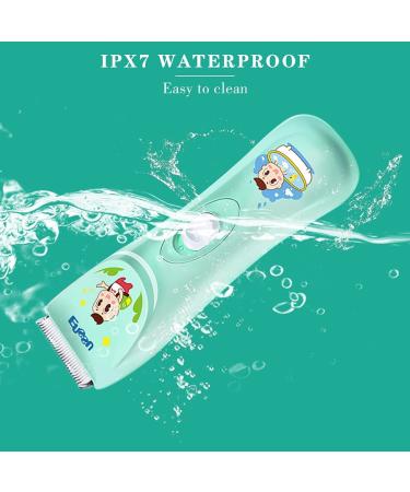 Quiet Electric Baby Hair Clipper Set | Waterproof & USB Rechargeable | Cordless Kids Hair Trimmer Kit for Boys | Toddler Haircut Kit - Buy Online on GoSupps.com