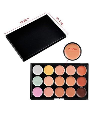 Vodisa Ultra Contour Kit - 15 Color Blemish Concealer Palette for Face Makeup - Beauty Cosmetics Cream Contour & Highlighter Palette - Buy Online on GoSupps.com