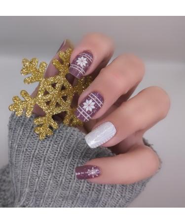 Zaubern gel4Home- Nail foils 16 pieces nail wraps (Wimter Wonderland)