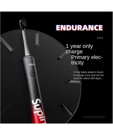 BAIR X3 Electric Toothbrush Set - Rechargeable Smart Sonic Toothbrush for Adults | Gift for Men & Women | Cool Black Design - Buy Online on GoSupps.com