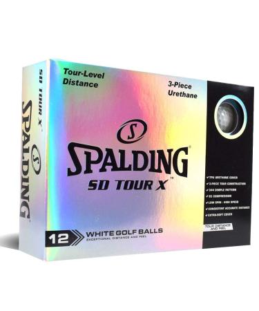 Spalding SD Tour X Golf Balls White