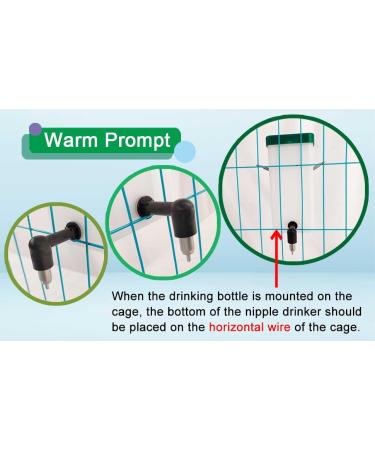 VandanCoop 500ml Automatic Rabbit Water Bottle - Non Drip Hanging Water Feeder for Small Animals - Buy Online on GoSupps.com